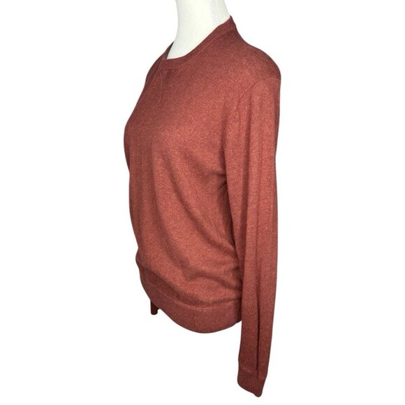 Fatherly Women's Brown Crewneck Cashmere Cotton Long Sleeve Knit Sweater S/C36.9 - Picture 3 of 13